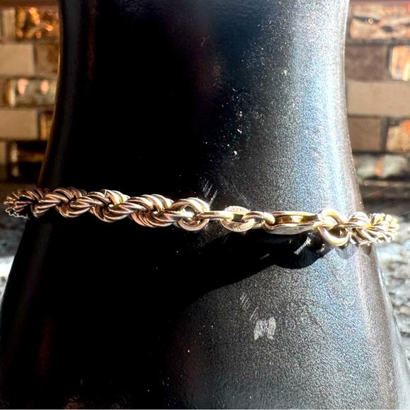 925 Sterling Silver Rope Bracelet - Picture 3 of 3